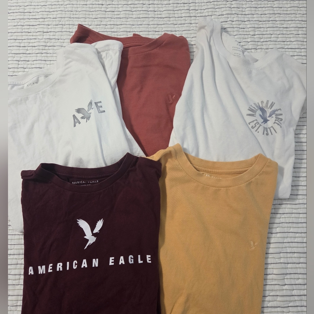 American Eagle Outfitters Graphic Tee Bundle - Mens M - SUPER Soft, Standard Fit